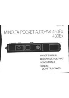 Minolta Autopak 450 EX manual. Camera Instructions.